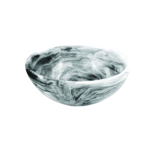 Bol de luxe, plat moderne, bol de service en résine pour la cuisine, bol de luxe pour mariage et fête, vaisselle, service à dessert en noyer - Product Image 1