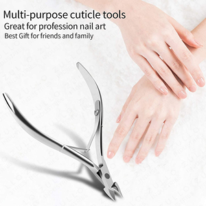 Vente en gros de pinces à cuticules en acier inoxydable personnalisées à double ressort, outil de beauté de précision pour la manucure - Product Image 4