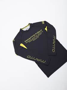 Rashguard MMA BJJ personnalisé imprimé respirant avec impression par transfert thermique Manches longues 100% polyester - Product Image 5