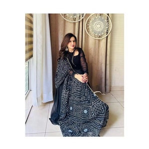 ชุดคอลเลกชั่นชุดยาว anarkali Gota งานพิมพ์ลายลูกไม้ georgette ชุด dupatta พิมพ์ดิจิตอลสำหรับ - Product Image 1