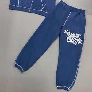 Sudadera con capucha y pantalones cortos de primavera con Bordado de lana de algodón 100% de alta calidad OEM para hombre, novedad - Product Image 3