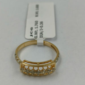 Elegantes anillos de diamantes de oro rosa para mujer Diseño elegante con diamantes certificados IGI - Product Image 1