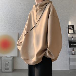 Sudadera con Capucha y Cierre para Hombre, Estilo Urbano, Hip Hop, Ropa Masculina - Product Image 1