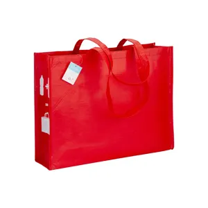 Sacs promotionnels écologiques personnalisés en R-PET à soufflets pour le shopping - Product Image 3