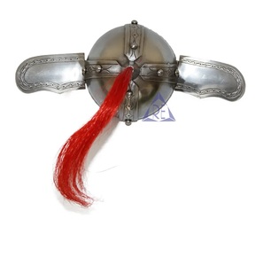 Antique Imitation Médiévale Mini Romain Centurion Armure En Acier Poli À La Main Divers Casque UV Imprimé Home Office Cadeau Décoratif - Product Image 5