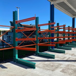 BHD Vietnam Venta caliente hecho de acero Altura personalizada Color verde vertical CX Cantilever Racking para la gestión de existencias de almacén - Product Image 2