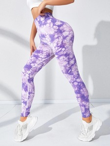 OEM High Quality Women's High <b>Waist</b> Yoga Gym Workout Legging Best Pants with Solid Color Wholesale New Design - Product Image 3