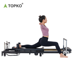 TOPKO <span class=keywords><strong>Cama</strong></span> de Pilates Reformer Plegable de Alta Calidad Equipo de Fitness para el Hogar <span class=keywords><strong>Cama</strong></span> de <span class=keywords><strong>Yoga</strong></span> Portátil - Product Image 1