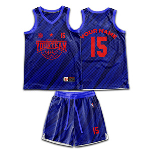 Camiseta de baloncesto, uniforme de baloncesto OEM para hombres, camiseta y pantalones cortos de equipo personalizados, impresión por sublimación completa, tela que absorbe la humedad - Product Image 5