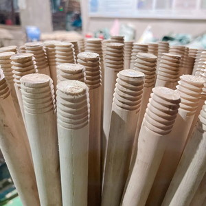 Mangos de madera de hilo italiano, cabezal de escoba de plástico portátil para herramientas de jardinería hecho en Vietnam, madera de eucalipto, precio barato - Product Image 1