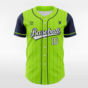 เสื้อเบสบอลผู้ชายแบบแห้งเร็ว ผ้าโพลีเอสเตอร์ 100% ปักลายแบบ Sublimation Tackle Twill โลโก้แบบกำหนดเอง ดีไซน์ใหม่ - Product Image 5