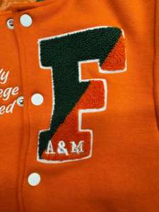 Chaqueta Universitaria Famu de la Universidad Agrónoma y Mecánica de Florida, para Hombre y Mujer, Estilo Vintage, de Lana y Seda, Bordada, con Botones Decorativos, para Invierno - Product Image 5