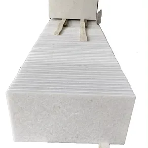 Termurah marmer putih unggul alami dipotong untuk ukuran ubin lempengan lantai kristal murni marmer putih