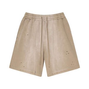 กางเกงขาสั้นคาร์โก้ผู้ชายสไตล์ลำลองผ้าคอตตอน100% ตกแต่งแนวสตรีทสไตล์วินเทจยอดนิยม - Product Image 1