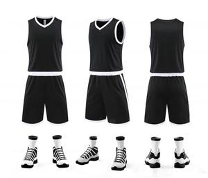 Uniformes de basket-ball personnalisés à séchage rapide, vente en gros en stock, maillots de basket-ball pour hommes - Product Image 5