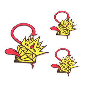 Premium Quality Free Sample Garment Plants Design Embroidered Patches Wholesale Personalized <b>Iron</b> <b>on</b> Patches for Clothes - Product Image 2