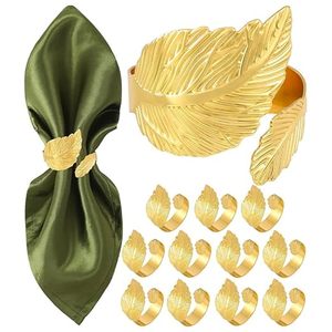 Ensemble de ronds de serviette en résine et métal de forme ronde en forme d'anneaux de tissu pour une utilisation de fête de mariage - Product Image 1