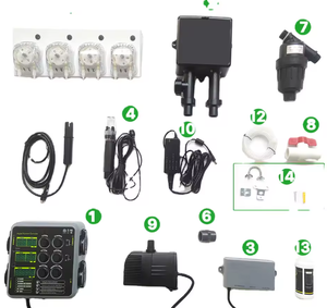 ตัวควบคุมสารอาหารดิจิตอลพลังงานแสงอาทิตย์ขนาดใหญ่รุ่นใหม่สำหรับโรงเรือนปลูกพืชแบบไฮโดรโปนิกส์และอะควาโปนิกส์ วัสดุ P-E สองชั้น - Product Image 1