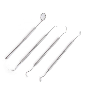 Kits d'examen dentaire au meilleur prix avec cure-dents et miroir buccal en acier inoxydable, équipement dentaire manuel certifié CE - Product Image 2