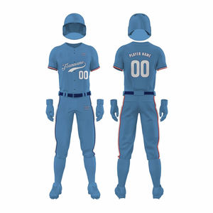 เสื้อเจอร์ซีย์เบสบอลผ้าโพลีเอสเตอร์แขนครึ่ง - Product Image 1