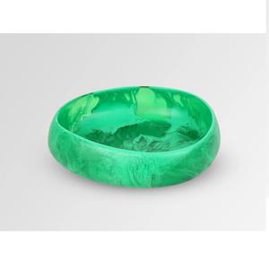 Ensaladera de resina multicolor hecha a mano, vajilla de fiesta ecológica con logotipo personalizable, duradera y apta para lavavajillas - Product Image 3