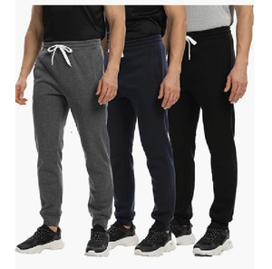 Pantalones Deportivos Casuales para Hombre, Talla Grande, Cintura Elástica, Alta Calidad, Felpa Gruesa de Algodón y Poliéster, con Bolsillo con Cremallera en la Parte Delantera - Product Image 2