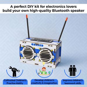 Kit de barra de sonido DIY recargable con accesorios de batería FM USB AUX regalo de vapor para niños 8 + - Product Image 5