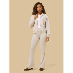Sweat à capuche zippé 100 % coton molletonné pour femme 110 Apparel – Coupe classique, manches longues, couleur unie, décontracté et basique - Product Image 5