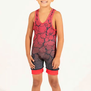 Singlets de lutte de marque privée sublimés Singlets de lutte américaine bon marché Singlet de lutte léger à séchage rapide - Product Image 4