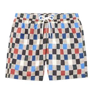 Pantalones cortos informales para hombre para deportes de playa al aire libre de verano con cordón y estampado de transferencia por sublimación - Product Image 1