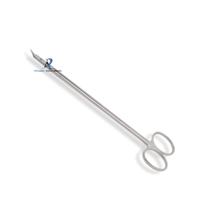 Tijeras DIETHRICH, 25 puntas finas en ángulo, tijeras quirúrgicas de acero inoxidable con mango de anillo para cirugía cardiovascular - Product Image 3