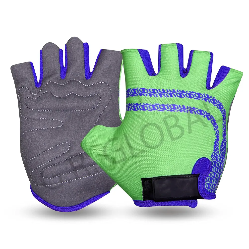 Gants d'entraînement sans doigts de sport au design personnalisable Gants confortables de cyclisme en fauteuil roulant pour motard