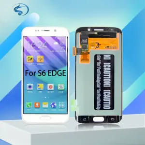 С ЖК-дисплеем pantallas de celulares refacciones устройство для мобильного телефона для Samsung S6 dege ЖК-экранов для мобильных телефонов с сенсорным экраном для samsung s6 edge