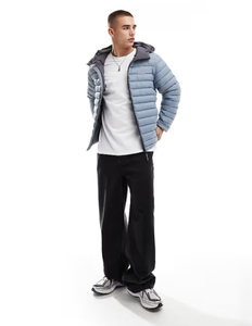 Mens Down Fill Windproof <b>Waterproof</b> <b>Jacket</b> Lightweight Insulated Warm Hooded Winter Breathable <b>Padded</b> <b>Jacket</b> Outdoor Wear - Product Image 4