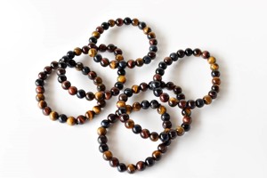 Pulsera de cuentas redondas de ojo de tigre de 8 mm, muy vendida, para uso diario, a la moda, con cristales curativos de primera calidad para meditación. - Product Image 2