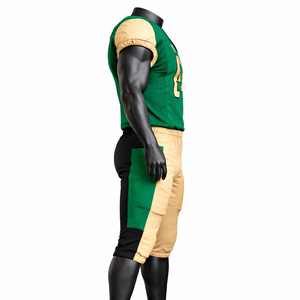 ชุดยูนิฟอร์มอเมริกันฟุตบอลแบบกำหนดเองขายส่ง เสื้อเจอร์ซีย์ กางเกงผ้าตาข่ายระบายอากาศ ชุดกีฬาทีม OEM จำนวนมาก - Product Image 4