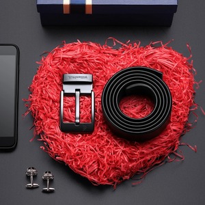 Cinturón de piel de vaca para hombre, hebilla de cobre, moda Vintage, informal, transpirable, cómodo - Product Image 6