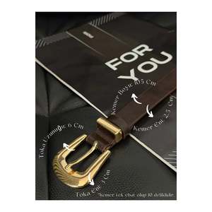 Bridge Buckle End Set Women's <b>Trouser</b> <b>Belt</b>, Jacket <b>Belt</b>, Dress <b>Belt</b>, Shirt <b>Belt</b> - Coffee - Product Image 1