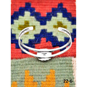 Southwest Handmade No.8 Fashion <b>Cuff</b> <b>Bracelet</b> Turquoise & Sterling <b>Silver</b> Elegant & Stylish - Product Image 4