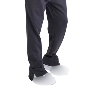 2025/2026 Streetwear personalizado desgastado bordado parche Rhinestone Zip up Sudadera con capucha y pantalones de chándal conjunto de chándal de lavado ácido para hombres - Product Image 3