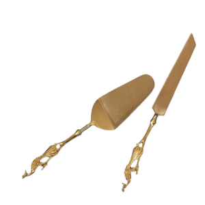 ชุดเสิร์ฟเค้กสแตนเลสสตีลหรูหราพร้อมด้ามจับทำจากเรซินสีขาวชุดเสิร์ฟเค้กแบบมืออาชีพสำหรับใช้ในบ้าน - Product Image 5