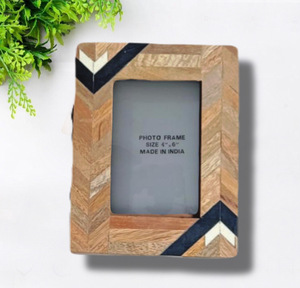 กรอบรูปทำจากไม้เรซินฝังกระดูกสำหรับตกแต่งบ้านสินค้าของขวัญห้องนั่งเล่น - Product Image 1