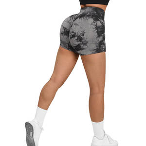 Pantalones cortos de Yoga para mujer, transpirables, de secado rápido, a prueba de viento, Spandex/poliéster, cintura elástica, monos para Fitness, entrenamiento, gimnasio - Product Image 4