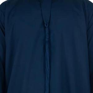 Thobe émirati de qualité supérieure noir luxe Kandura traditionnel arabe porter élégant hommes Jubba doux et respirant tenue islamique moderne - Product Image 3