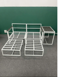 Modern Design Outdoor <b>Patio</b> <b>Set</b> Furniture Grey Colour Outdoor Furniture Custom Colors Bari <b>Set</b> Steel Frame From Vietnam - Product Image 3