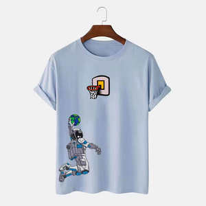 Camiseta con estampado Dtg y hombros caídos con logotipo personalizado para hombre, camisetas de verano de algodón orgánico 100% de peso pesado para hombre - Product Image 2
