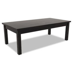 Alera ALEVA7548BK Mesa auxiliar rectangular de la serie Valencia de 47,25 pulgadas. X 19.13 Pulgadas X 16.38 Pulgadas Negro Resistente - Product Image 1