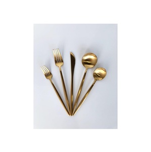 Luxury Polished Brass Spoon <b>Knife</b> Fork Set for Home Party Wear Dinner Good Finishing Metal Cutlery Set Dinner Foods Serving Set - Product Image 2