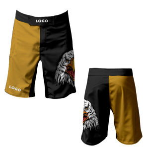 กางเกงมวยขาสั้นโพลีเอสเตอร์สำหรับ2025 100% ผู้ชายชุดกีฬาต่อสู้สำหรับฝึกศิลปะการต่อสู้พิมพ์ลายตามสั่ง - Product Image 5