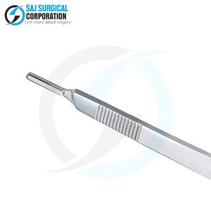 Poignée de scalpel en acier au carbone vintage classique avec poignée moletée Collection médicale historique manuelle en acier inoxydable - Product Image 5